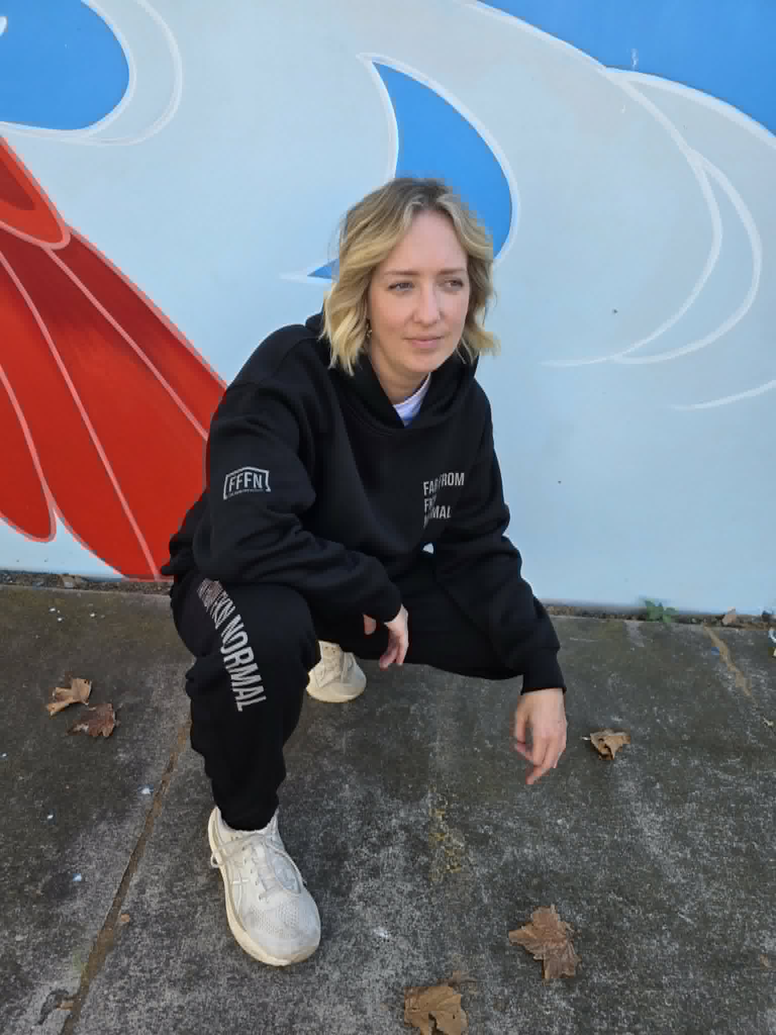 Relax Unisex Sweat Pants on model [model:female]