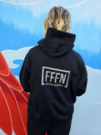 Midnight Stack Hoodie on model [model:female]