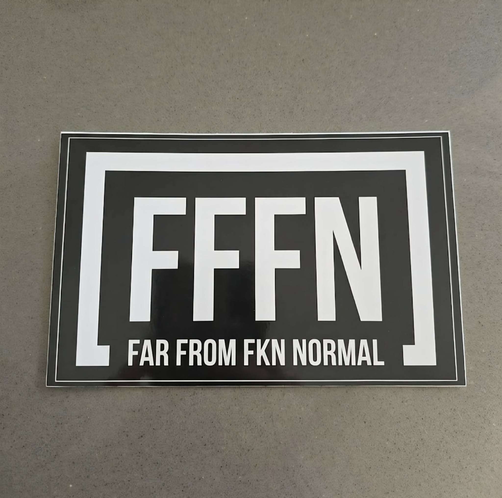Black Stickers on model