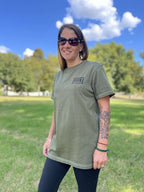 Green :: Unisex Rear Logo T-Shirt