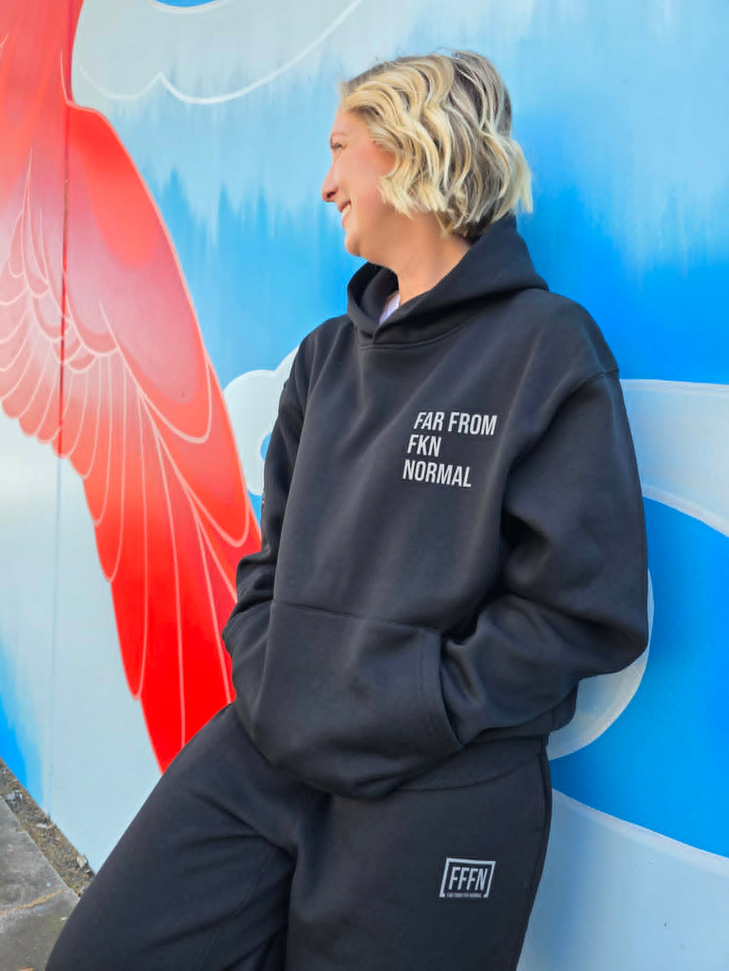 Relax Unisex Sweat Pants on model [model:female]