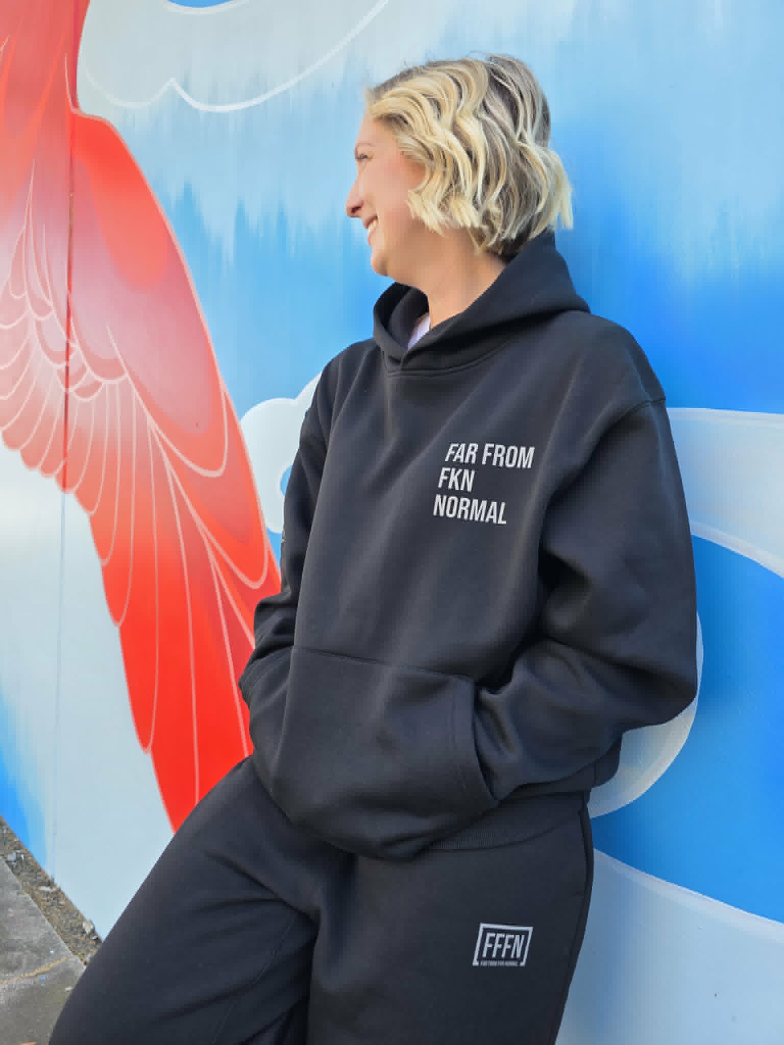 Relax Unisex Sweat Pants on model