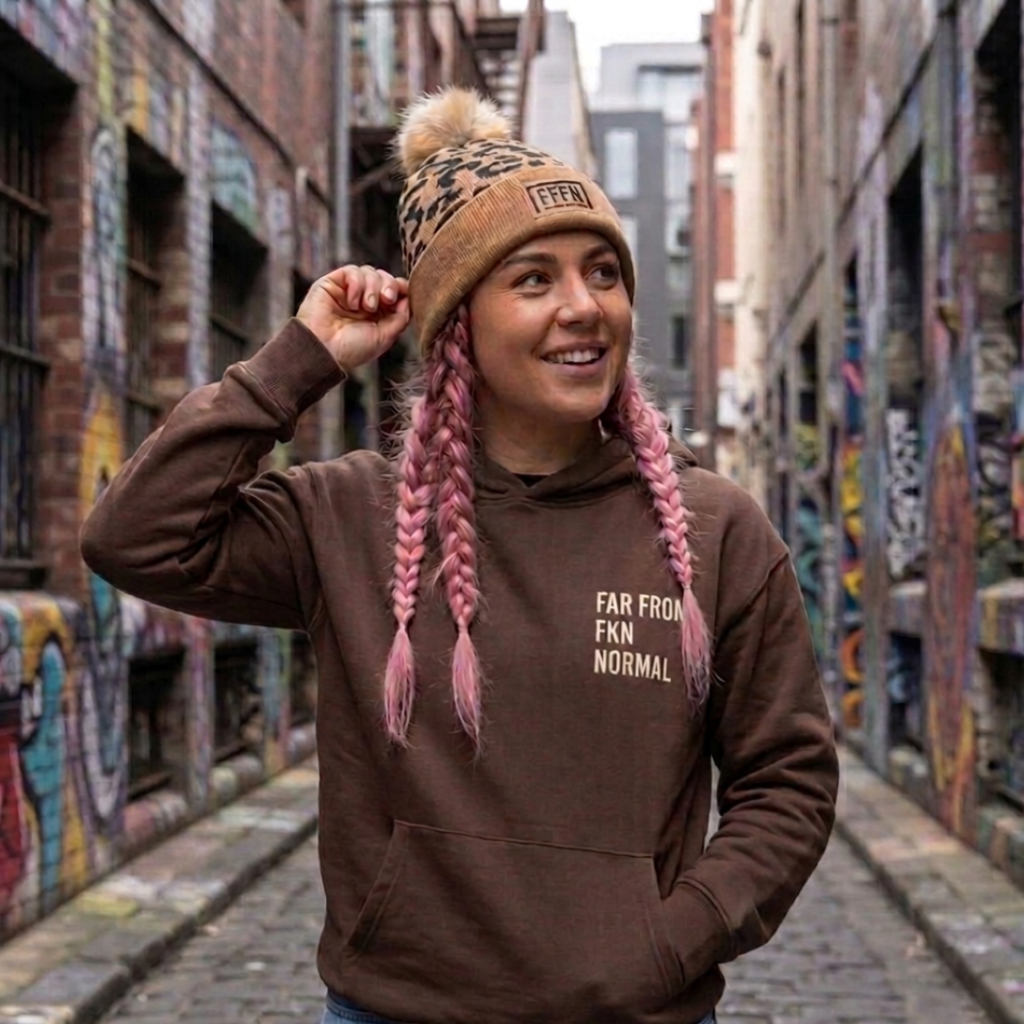 2.0 The Matriarch Beanie on model [model:female]