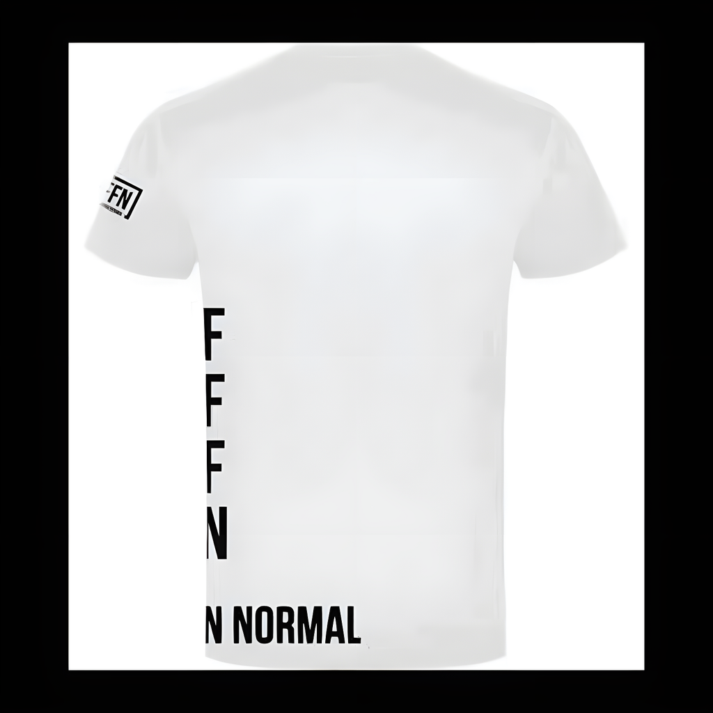 White :: Ladies V-Neck Side Logo T-Shirt