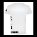 White :: Ladies V-Neck Side Logo T-Shirt