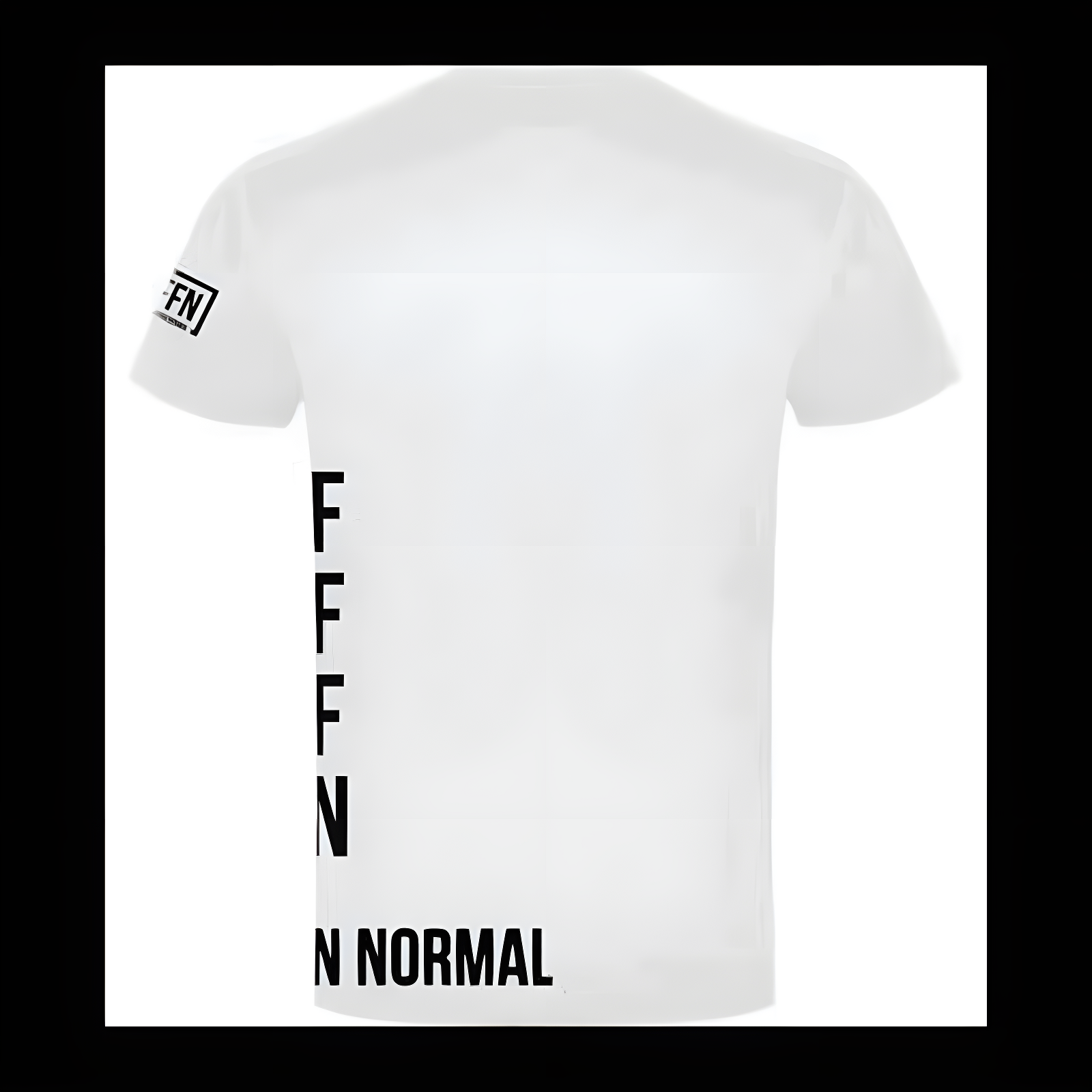 White :: Ladies V-Neck Side Logo T-Shirt