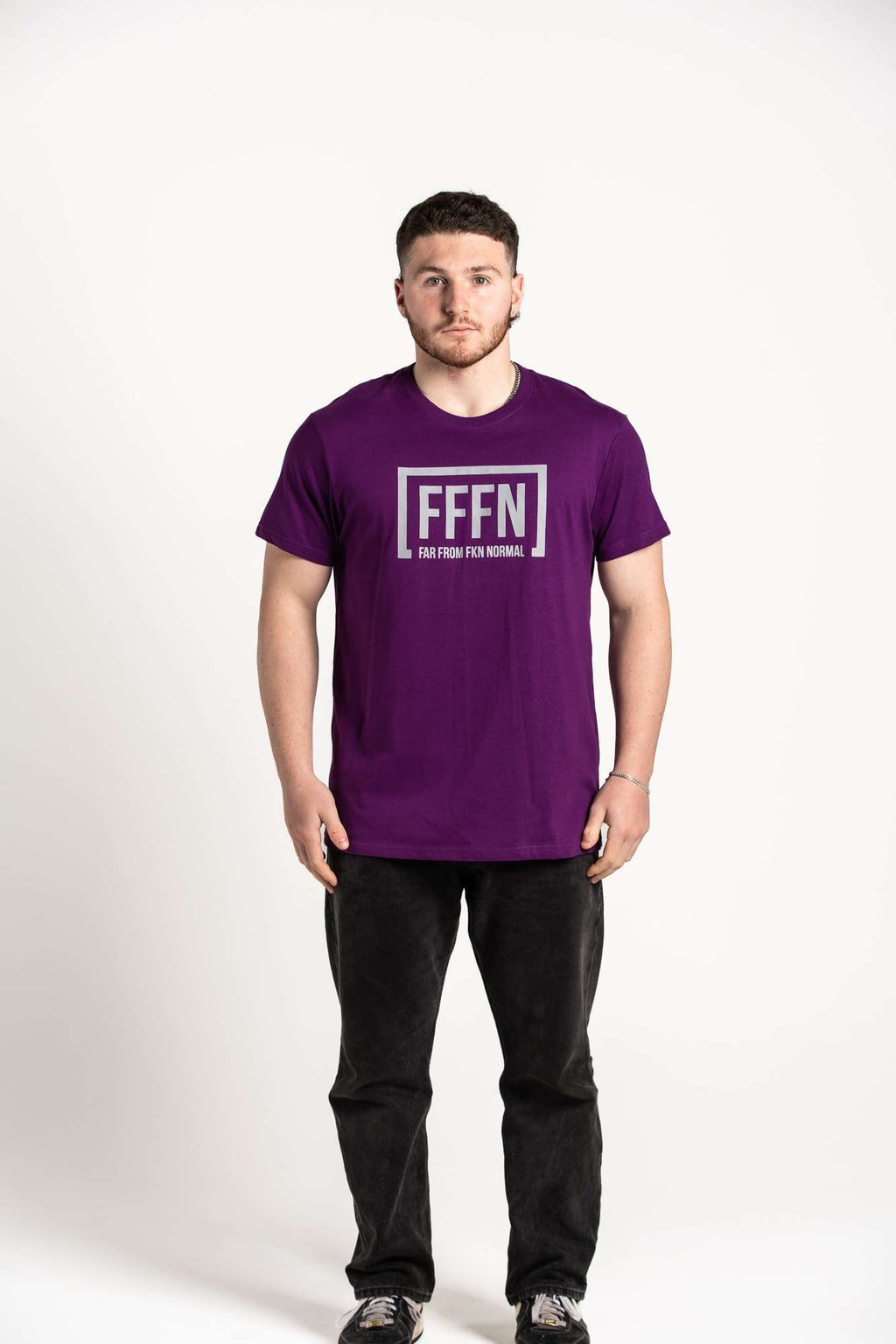 Purple :: Unisex Front Logo T-Shirt
