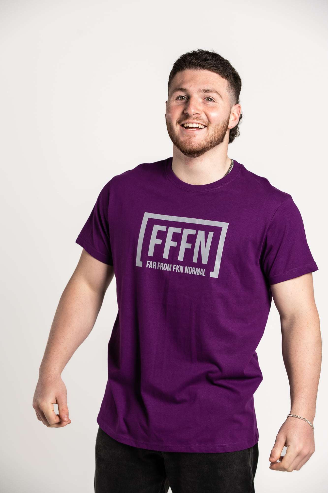 Purple :: Unisex Front Logo T-Shirt