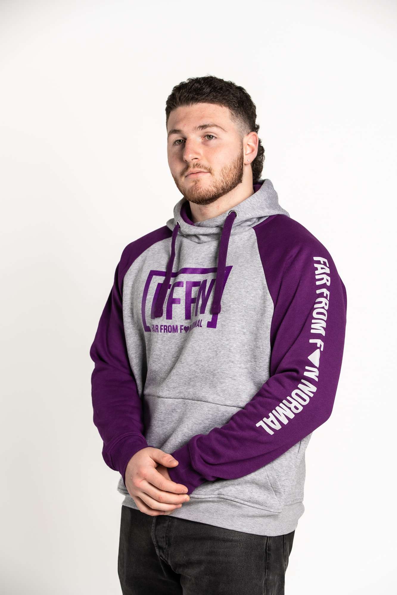 Unisex Love Active Hoodie Purple