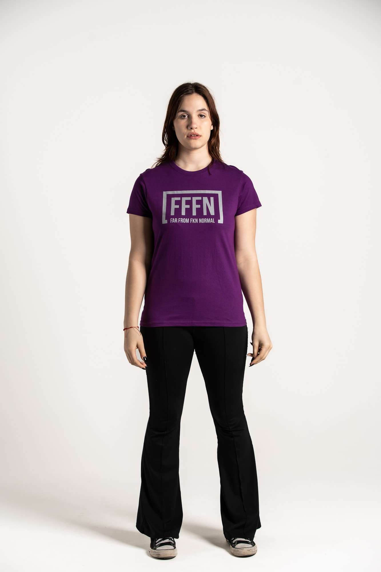 Purple :: Unisex Front Logo T-Shirt