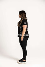 Ladies V-Neck Side Tee