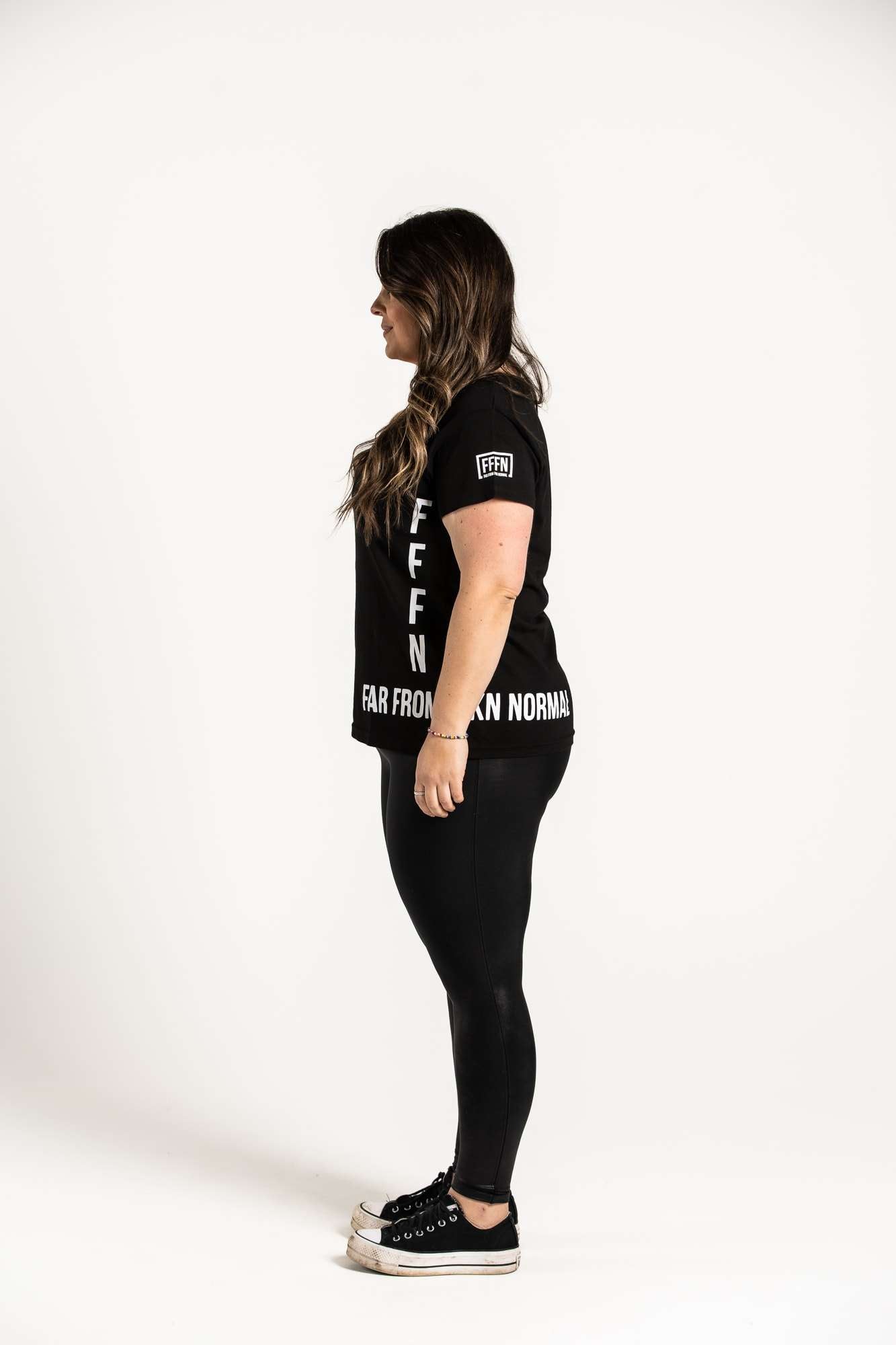Ladies V-Neck Side Tee