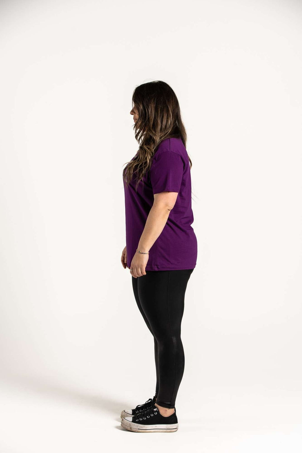 Purple :: Unisex Front Logo T-Shirt