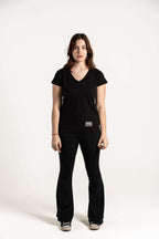 Ladies V-Neck Rear Tee