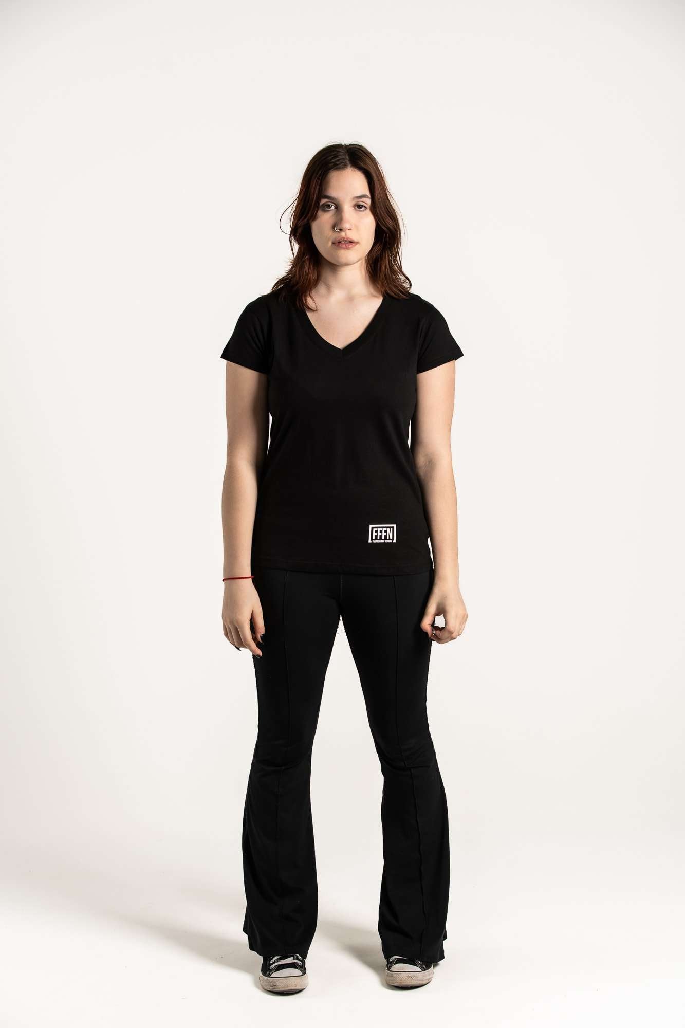 Ladies V-Neck Rear Tee
