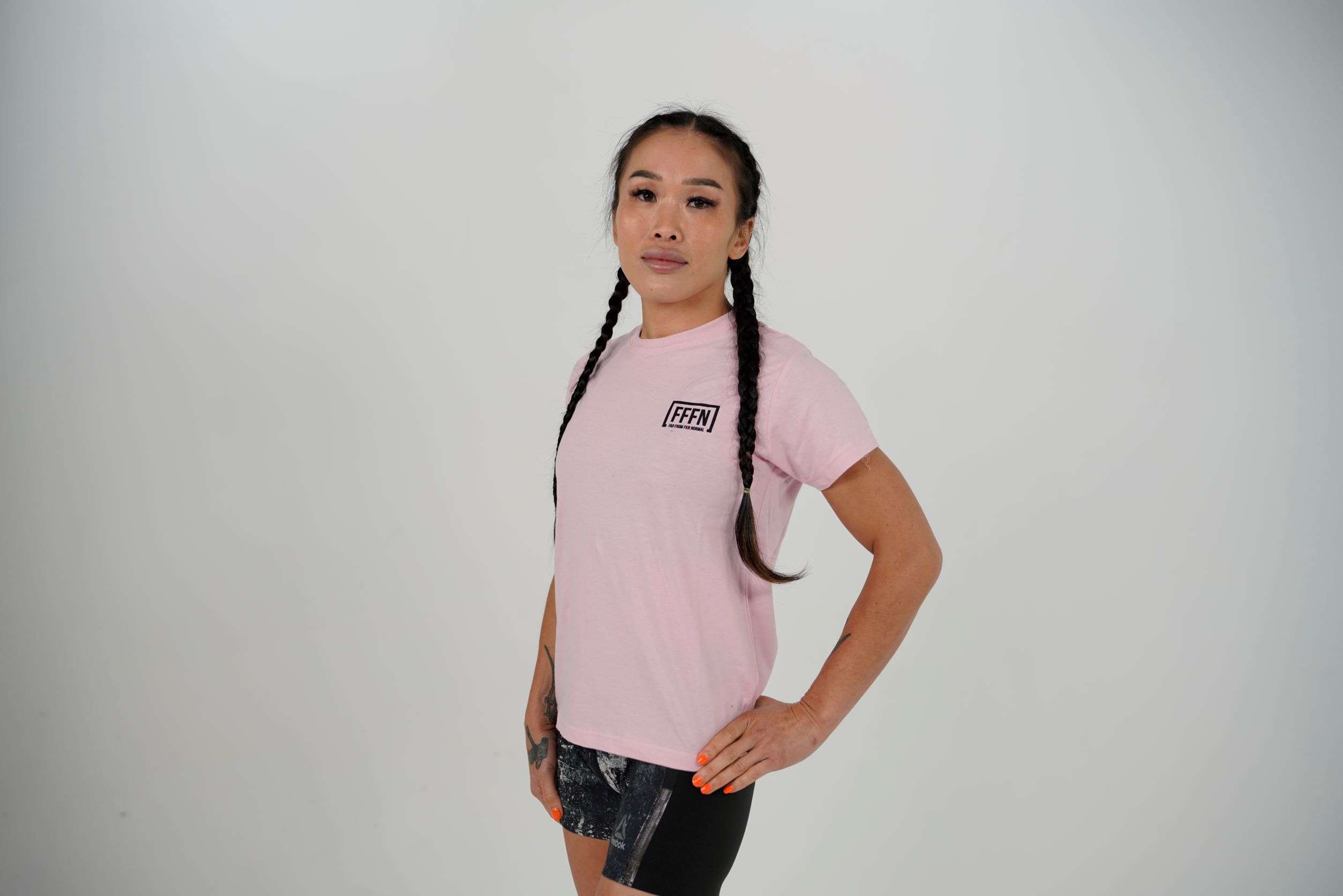 Pink :: Unisex Rear Logo T-Shirt