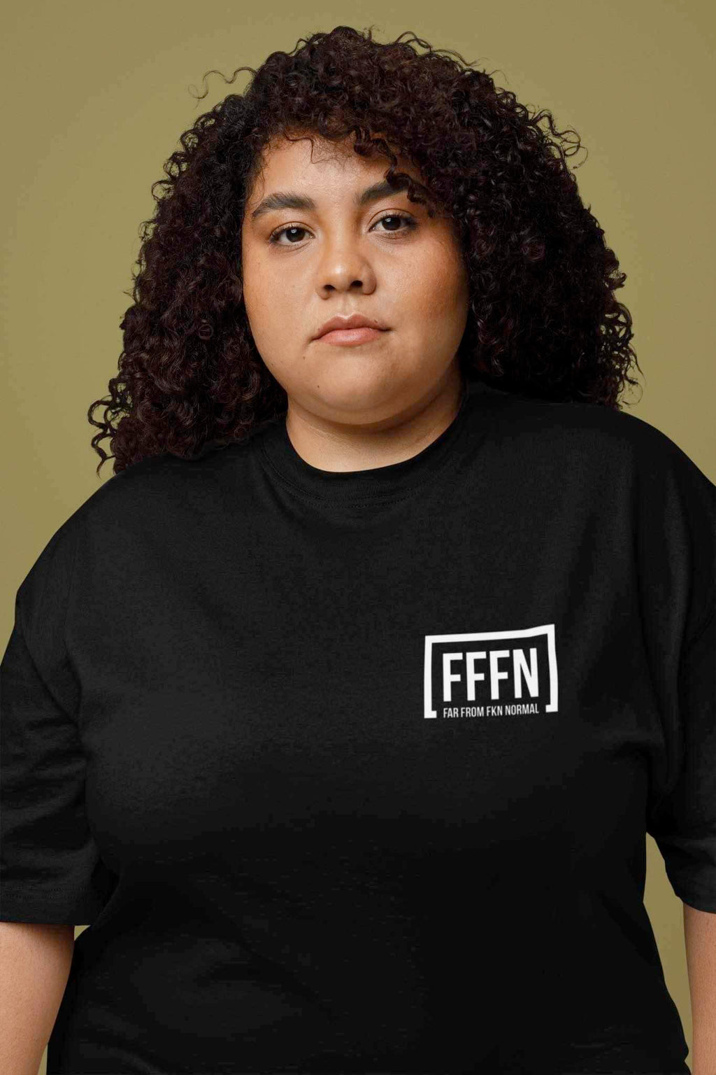 Extra love unisex T-shirt on model [model:female]