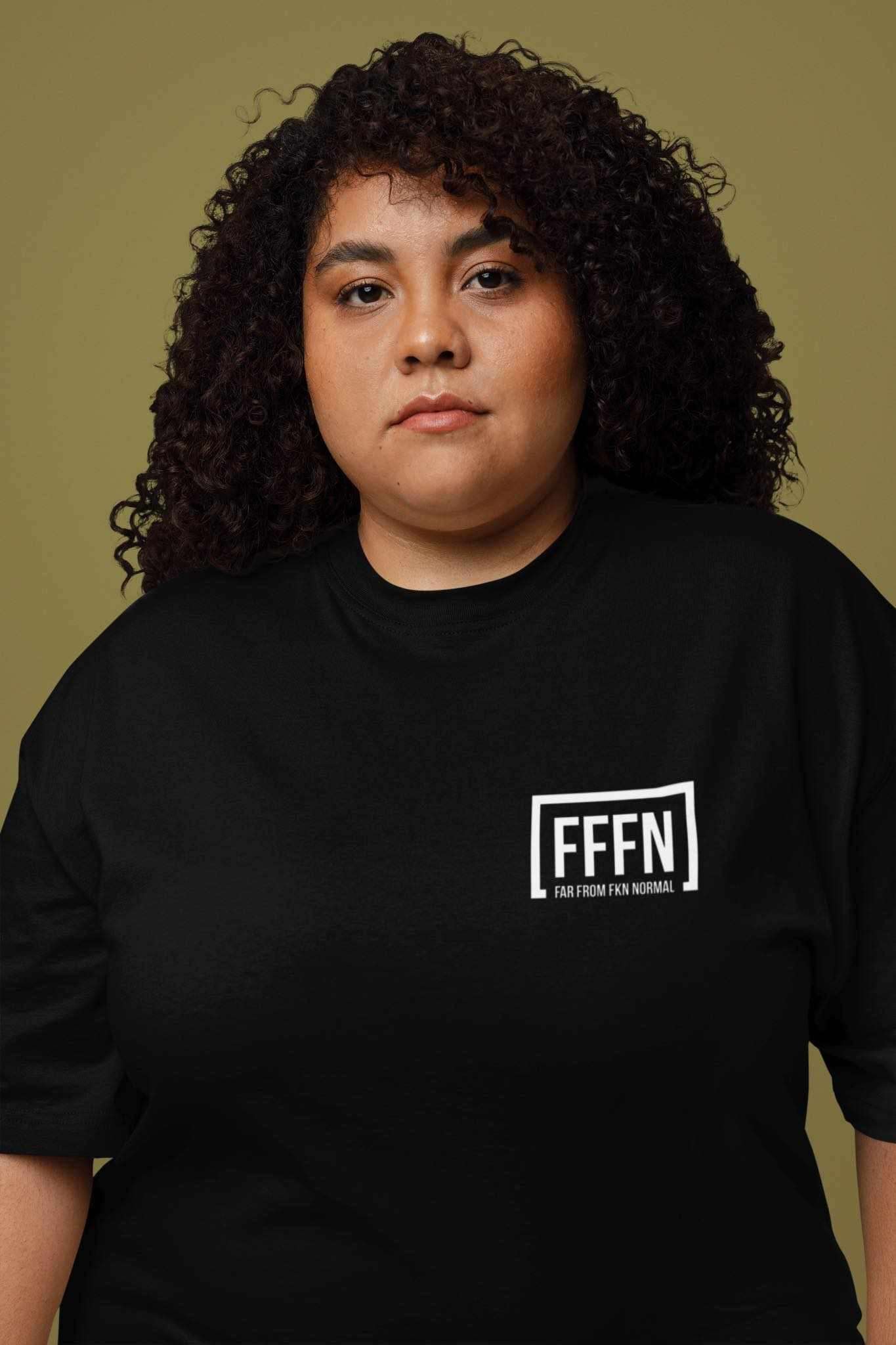 Extra love unisex T-shirt on model